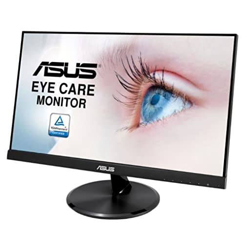 ASUS VP229HE 21.5” Monitor, 1080P Full HD, 75Hz, IPS, FreeSync/Adaptive-Sync, Eye Care, HDMI VGA, Frameless, VESA Wall Mountable, Black