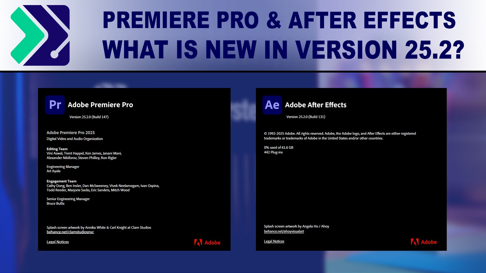 Feature Image for the blog post What Is New in Version 25.2 for After Effects and Premiere Pro