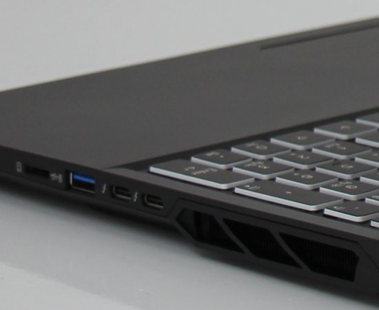 Puget Mobile C160-G Right Side Ports Close-up