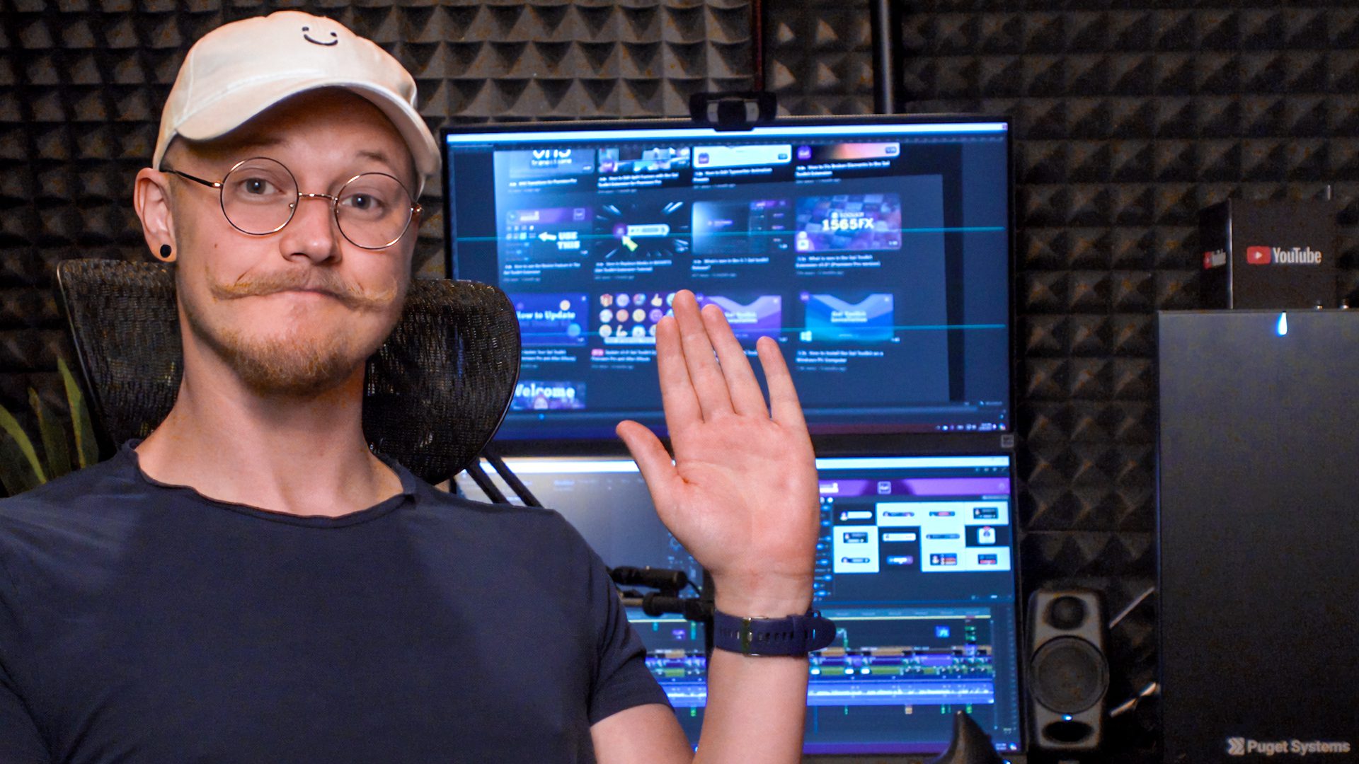 Rikard Tholén and his Puget Systems workstation