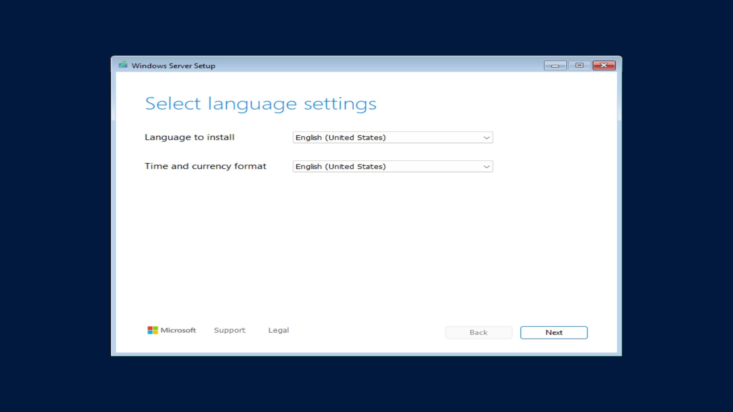 Windows Server Setup
