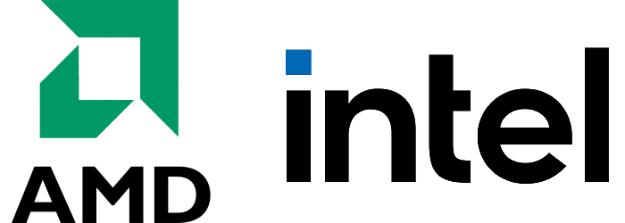 AMD and Intel Logos