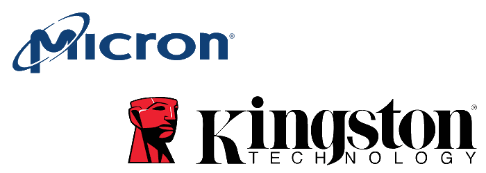 Micron and Kingston Logos