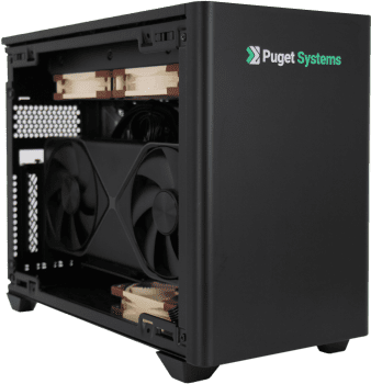 Puget Systems Branded NR200P Open Angle